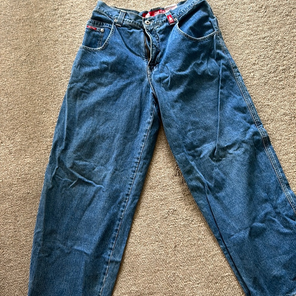 VINTAGE jnco jeans with skull patch